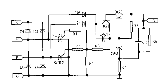 進(jìn)口摩托車電壓調(diào)節(jié)器-電路